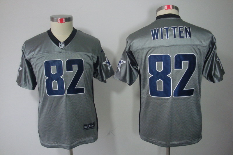 Youth Dallas cowboys #82 Witten grey Nike NFL Jerseys->->Youth Jersey